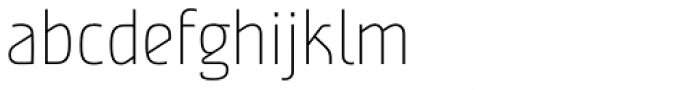 Nordic Narrow Pro Thin Font LOWERCASE
