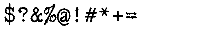 Nordic Typewriter Font OTHER CHARS