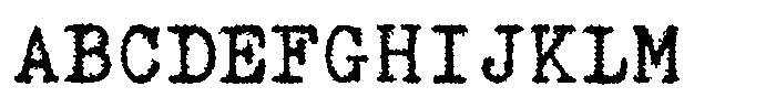 Nordic Typewriter Font UPPERCASE