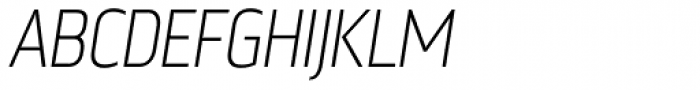 Nordikka Extra Light Italic Font UPPERCASE