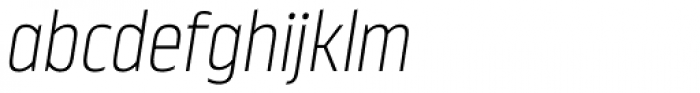 Nordikka Extra Light Italic Font LOWERCASE