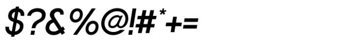 Nordique Pro SemiBold Italic Font OTHER CHARS