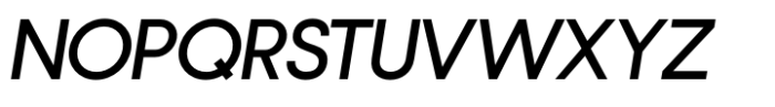 Nordique Pro SemiBold Italic Font UPPERCASE