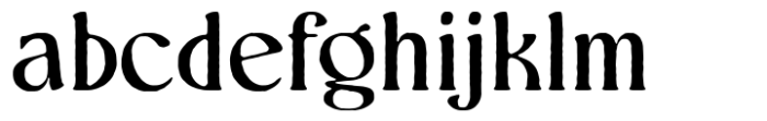 Nordlig Rough Medium Font LOWERCASE