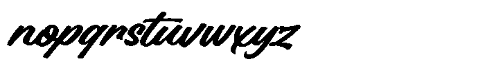 Nordminne Script Bold Font LOWERCASE