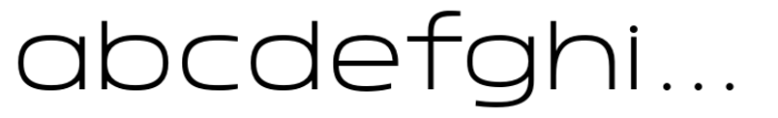 Nordt ExtraLight Font LOWERCASE