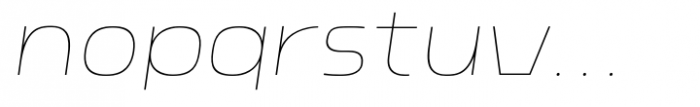 Nordt Slim Thin Italic Font LOWERCASE