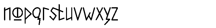 Nordvik Font LOWERCASE