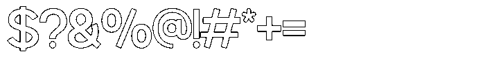Noreva Oblique Font OTHER CHARS