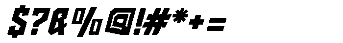 Norezo Bold Oblique Font OTHER CHARS