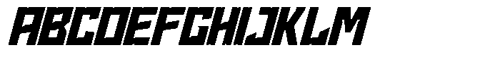 Norezo Bold Oblique Font UPPERCASE