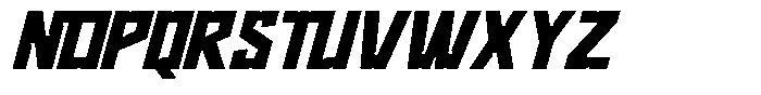 Norezo Bold Oblique Font UPPERCASE