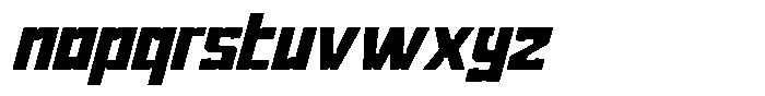 Norezo Bold Oblique Font LOWERCASE