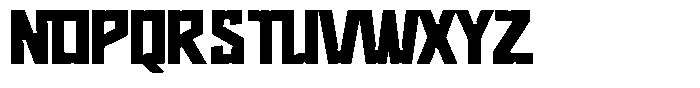 Norezo Bold Font UPPERCASE