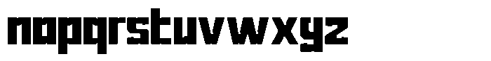 Norezo Bold Font LOWERCASE
