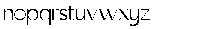 Noriene Font LOWERCASE