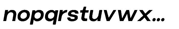 Norik Nue Bold-Italic Font LOWERCASE