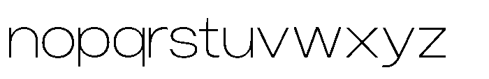 Norik Nue Extra Light Font LOWERCASE