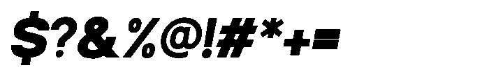 Norik Nue Heavy-Italic Font OTHER CHARS
