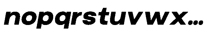 Norik Nue Heavy-Italic Font LOWERCASE