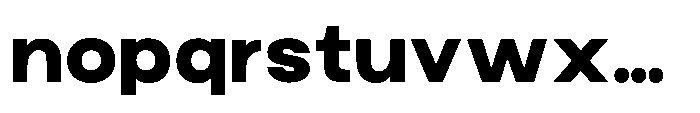 Norik Nue Heavy Font LOWERCASE