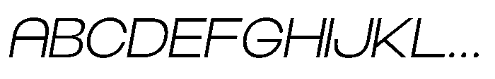 Norik Nue Light-Italic Font UPPERCASE