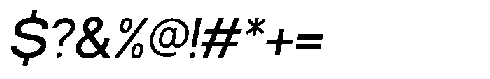 Norik Nue Medium-Italic Font OTHER CHARS