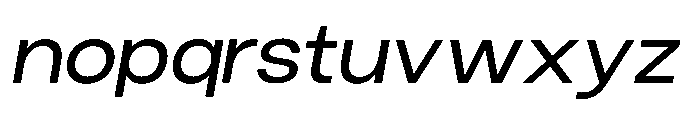 Norik Nue Medium-Italic Font LOWERCASE