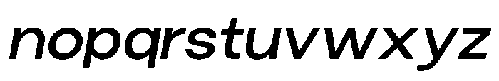 Norik Nue Semi Bold-Italic Font LOWERCASE