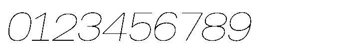 Norik Nue Thin-Italic Font OTHER CHARS