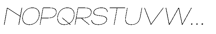 Norik Nue Thin-Italic Font UPPERCASE