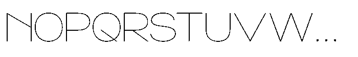 Norik Nue Thin Font UPPERCASE