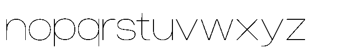 Norik Nue Thin Font LOWERCASE