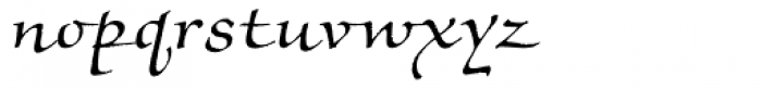 Noris Script Font LOWERCASE