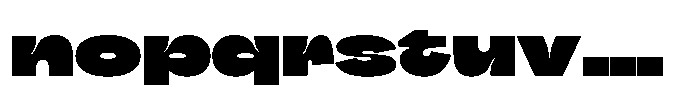 Nority Display Font LOWERCASE