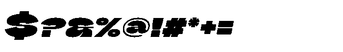 Nority Slanted Font OTHER CHARS
