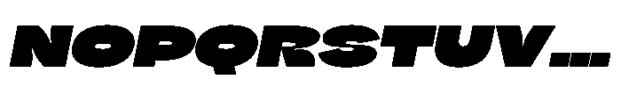 Nority Slanted Font UPPERCASE