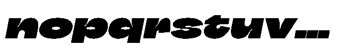 Nority Slanted Font LOWERCASE