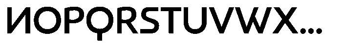 Norm Regular Font UPPERCASE