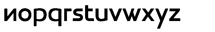 Norm Regular Font LOWERCASE