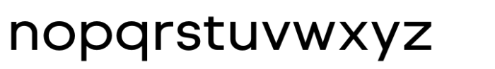 Normal Regular Font LOWERCASE