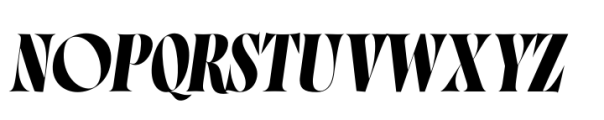Norman Fat Italic Font UPPERCASE