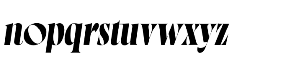 Norman Fat Italic Font LOWERCASE