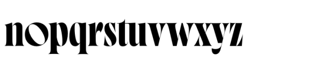 Norman Fat Font LOWERCASE