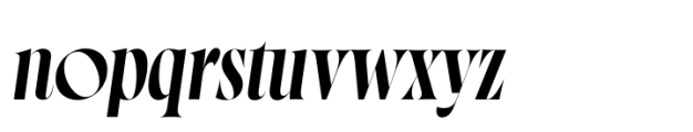 Norman Italic Bold Font LOWERCASE