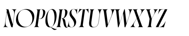 Norman Italic Medium Font UPPERCASE