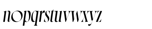 Norman Italic Medium Font LOWERCASE