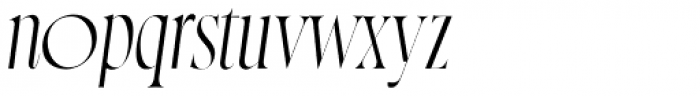 Norman Italic Font LOWERCASE