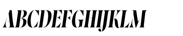 Norman Stencil Bold Italic Font UPPERCASE