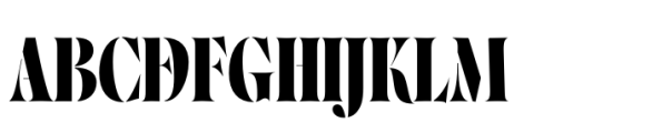 Norman Stencil Fat Font UPPERCASE